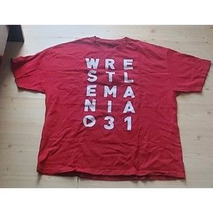 2015 WWE Wrestlemania 31 red Mens Size 2XL